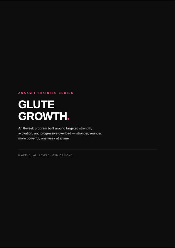 8 Week Glute Program - cover