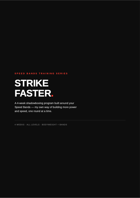 Strike Faster 4-Week Speed Bands Program cover